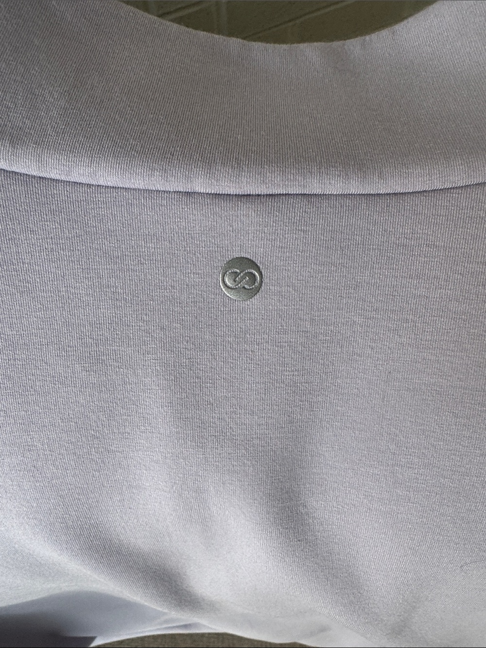 Women's Half-Zip Pullover Sweatshirt in Light Lavender - Picture 3 of 3